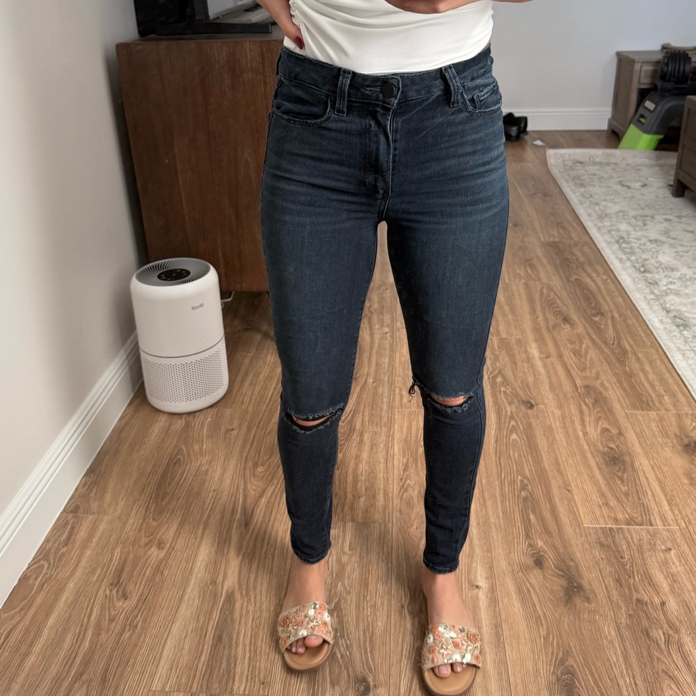 PAIGE Margot Ankle Dark Blue Skinny Jeans for Women